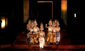 The graceful movements of the Apsara dancers