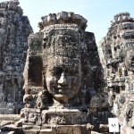 The faces which contain many suppositions in Bayon temple