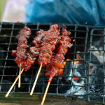 You will be addicted to the flavor of grilled pork skewers