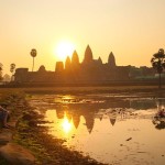 Sunrise at the Angkor is an amazing experience